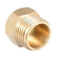 thumbnail image 1 of Adapter Connector 1/2 In to 3/8 In 9/16 In Kitchen Bathroom Basin Sink Copper Adapter Water Tap Hose Thread Adapter, 1 of 5