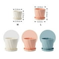 thumbnail image 4 of WBQ 6 Inch Plastic Planters 6 Inch Flower Pot Decorative Planting Pots Pots for Indoor Plants Nursery Pots For Indoor Outdoor House Plants and Flowers Colorful, 4 of 5