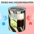 thumbnail image 2 of 12oz Coffee Tumblers Zebra Pattern Stainless Steel Vacuum Insulated Travel Tumbler Coffee Cups Mug with Lid and Straw with Cleaning Brush for Cold & Hot Drinks, 2 of 5
