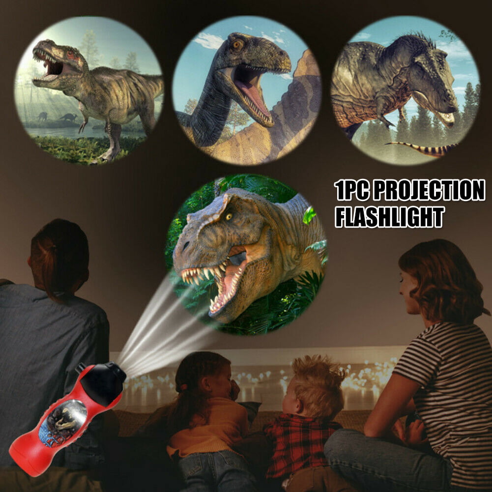 Kids Projection Flashlight 24 Dinosaur Patterns Projector Flashlight Toys Gifts 
