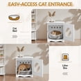 thumbnail image 5 of Yaheetech Enclosed Pet Litter Box Indoor Decorative Pet Side Table, White, 5 of 7