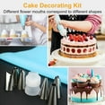 thumbnail image 4 of 24Pcs Cake Decorating Kit Supplies Tools Tips Icing Bag Nozzles Piping Set, 4 of 6