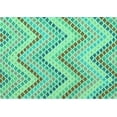 thumbnail image 1 of Ahgly Company Indoor Rectangle Abstract Turquoise Blue Contemporary Area Rugs, 4' x 6', 1 of 4