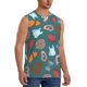 thumbnail image 2 of Balery cute Skull organ Camisetas sin mangas para hombre, absorbe la humedad y protege contra el mal olor.-3X-Large, 2 of 7