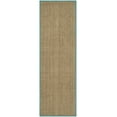 thumbnail image 2 of SAFAVIEH Natural Fiber Arbor Bordered Runner Rug, Natural/Teal, 2'6" x 6', 2 of 8