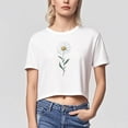 thumbnail image 2 of 5 Days Delivery!Sawvnm White Blouses for Women Ladies' Fashionable Printed Short Sleeved T-shirt Top July 4th Savings, 2 of 6