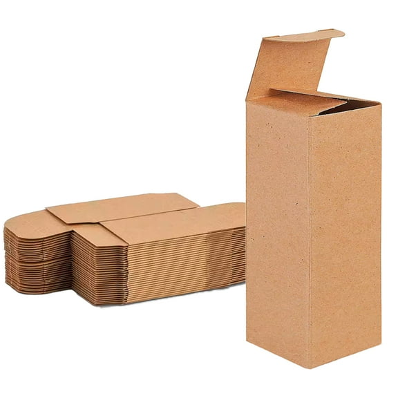 UCANPACK Black Cardboard Product Boxes 6 x 4 x 6 - 250 Pack bulk gift boxes Standard Kraft Color, 6x4x6 Shipping Boxes - Custom Made in USA