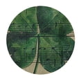 thumbnail image 4 of Orinice Four Leaf Clover Music Notes Round Table Cover Stain Resistant Washable Indoor Outdoor Tablecloth Kitchen Dining Wedding Parties 100% Polyester Fiber 38-42, 4 of 8