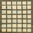 thumbnail image 1 of Ahgly Company Machine Washable Indoor Square Abstract Brown Gold Area Rugs, 5' Square, 1 of 7
