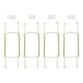 thumbnail image 1 of Uxcell 4 Pcs Soporte para Platos 8 x 2.8 pulgadas Soportes de Platos de Pared Invisibles en Zinc Dorado, 1 of 6
