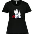 thumbnail image 3 of Inktastic Westie with Ball Women's Plus Size T-Shirt, 3 of 5