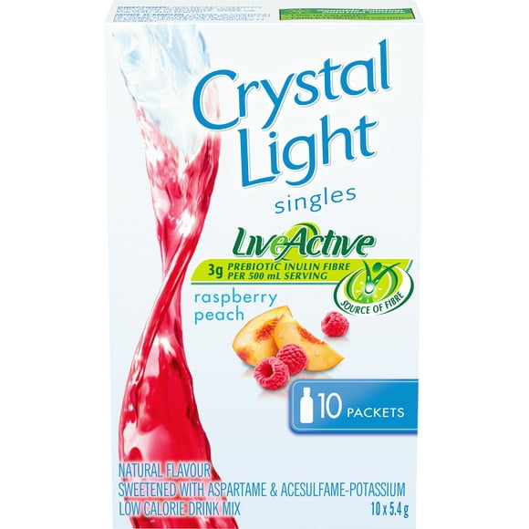 Crystal Light Singles, Raspberry Peach, 54g