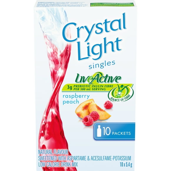Crystal Light Singles, Raspberry Peach
