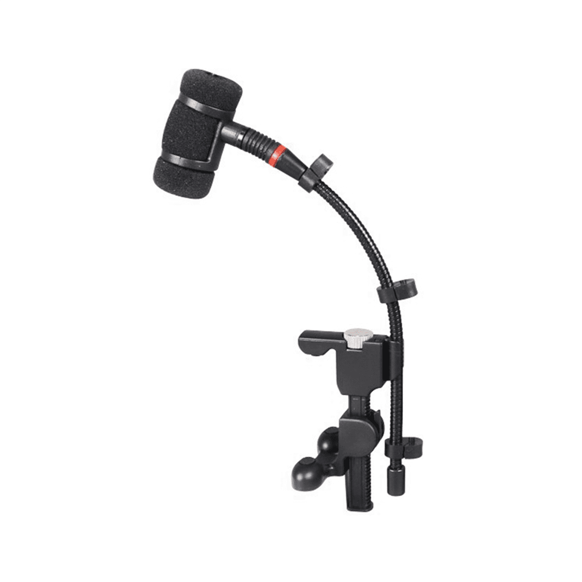 1*Musical instrument microphone clip-Black