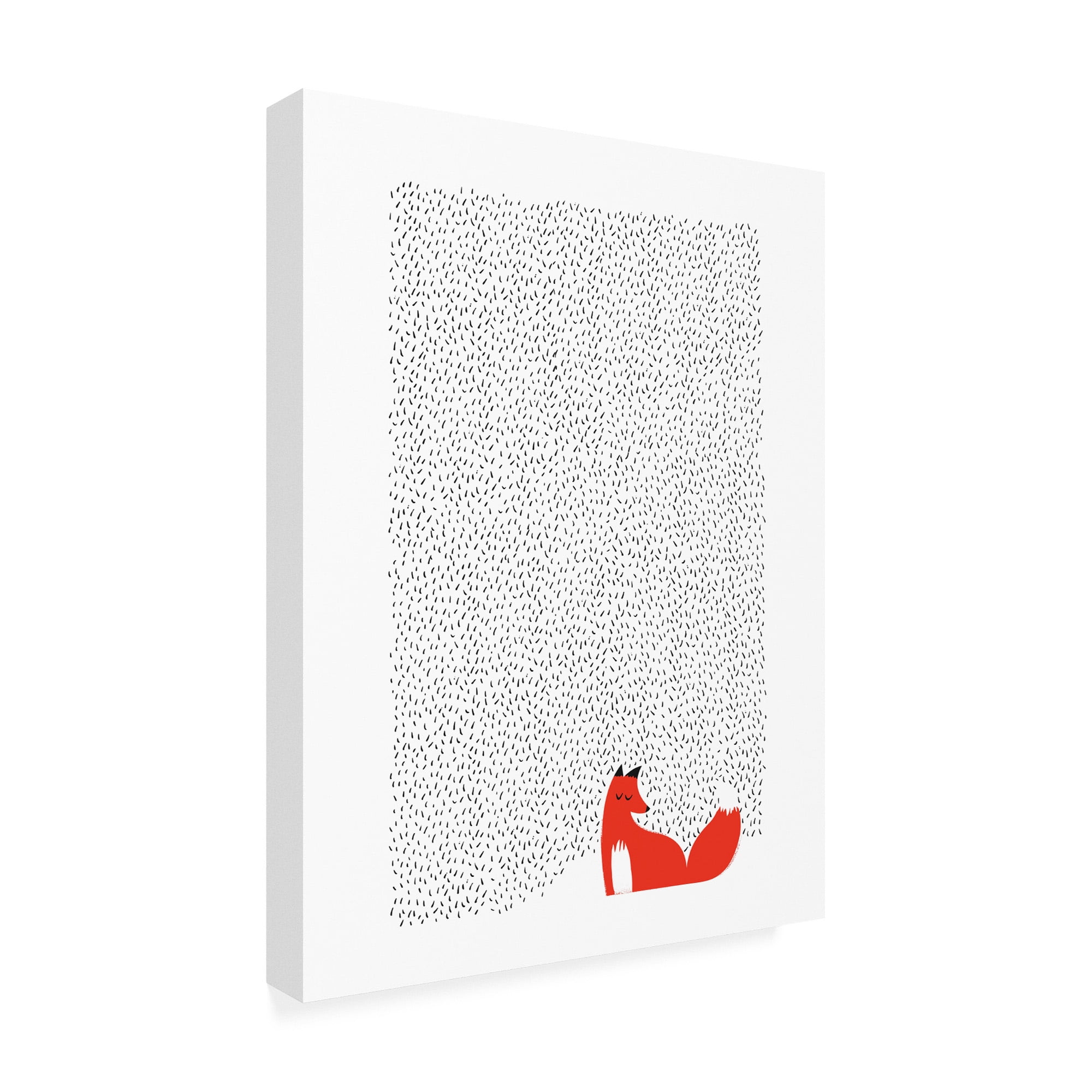 Trademark Fine Art 'Black Grass Fox' Canvas Art by Robert Farka