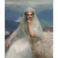 thumbnail image 2 of Pascal-Adolphe-Jean Dagnan-Bouveret 12x14 Black Ornate Wood Framed Double Matted Museum Art Print Titled: On the Summits (On the Summit) (1903), 2 of 5