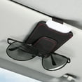 thumbnail image 6 of KCGYNP Car Sunglasses Holder,Leather Sun Visor Clip Organizer for Glasses,Cards,Bills,3.66x2.95x0.79 Inch,Storage Solution, 6 of 6