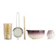 thumbnail image 2 of 5pcs matcha set matcha bowl con spout hechas a mano Herramientas regalos para amantes del té Utensilios japoneses Ceremonía de té Cerámica Púrpura, 2 of 9