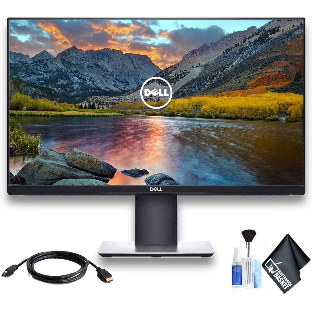 Dell P2419H 23.8" 169 Ultrathin Bezel IPS Monitor with HDMI Cable