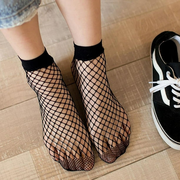 Flmtop Women\'s Sexy Fashion Net Fishnet Pattern Punk Stockings Pantyhose  Tight Socks 