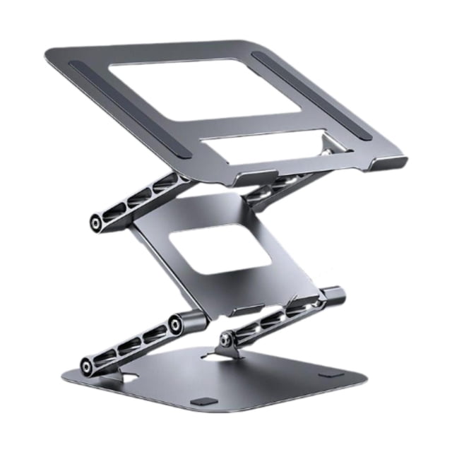 Soporte para computadora portátil perfke de 17 pulgadas, soporte de escritorio, gris