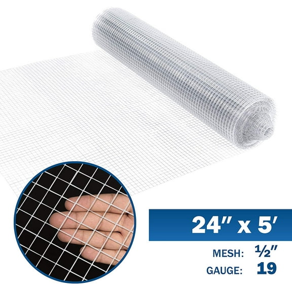 Fencer Wire 19 Gauge Galvanized Hardware Cloth with Mesh Size 1/2" x 1/2" (2 ft. x 5 ft.)