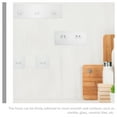 thumbnail image 3 of Raindrops White Plastic Wall Hooks for Hanging Saves Space in Bathroom Kitchen Bedroom or Living Room 18 Pcs, 3 of 5