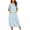 Blue Floral, variant on Robes For Women Zipper Front Bathrobe Short Sleeve House Coat Long Nightgown With Pockets Soft Loungewear