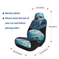 thumbnail image 4 of Naloa Watercolor Turtle4 Car Seat Covers 2PCs Front Car Seat Covers Universal fit for Most Cars SUVs and Trucks - 1, 4 of 5