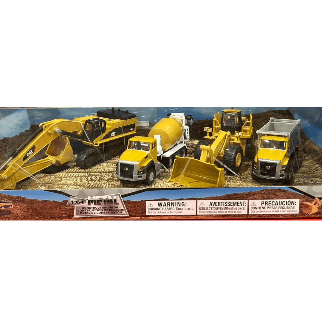 1:64 Diecast Masters 4 PACK Construction Metal - Walmart.com