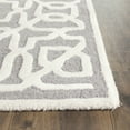 thumbnail image 3 of SAFAVIEH Cambridge Norbert Geometric Wool Runner Rug, Silver/Ivory, 2'6" x 8', 3 of 7