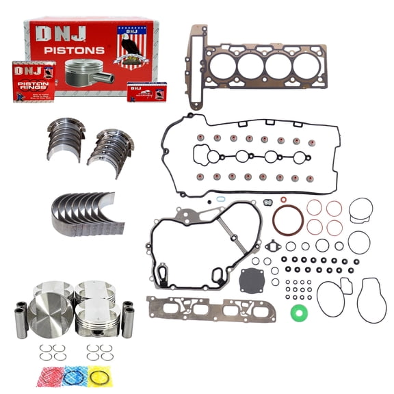 DNJ EK339 Engine Rebuild Kit Fits Cars & Trucks 2007-2012 Chevrolet2.4L L4 16V DOHC 2384cc