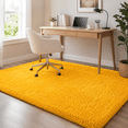 thumbnail image 5 of HOISUN 5x8 ft Soft Shag Area Rug for Bedroom Living Room, Fluffy Plush Non-Slip Carpet, Bright Orange, 5 of 10