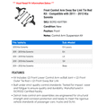 thumbnail image 2 of Front Control Arm Sway Bar Link Tie Rod Kit - Compatible with 2011 - 2013 Kia Sorento 2012, 2 of 2