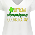 thumbnail image 4 of Inktastic Official Shenanigans Coordinator St. Patrick's Day Women's Plus Size V-Neck T-Shirt, 4 of 5