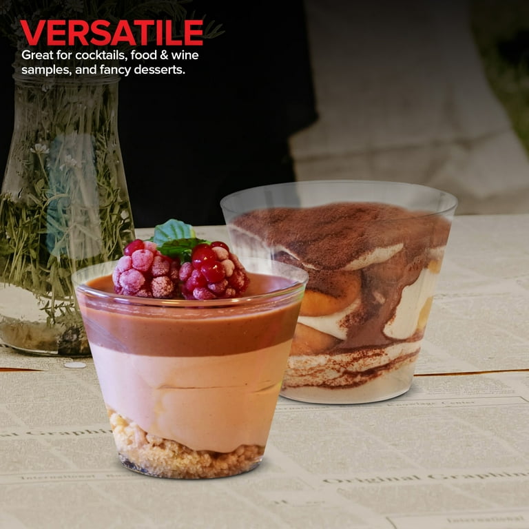 Stock Your Home 9 oz Clear Disposable Plastic Cups 200 Pack Elegant Tumblers  for Parties Weddings Holidays - Walmart.com