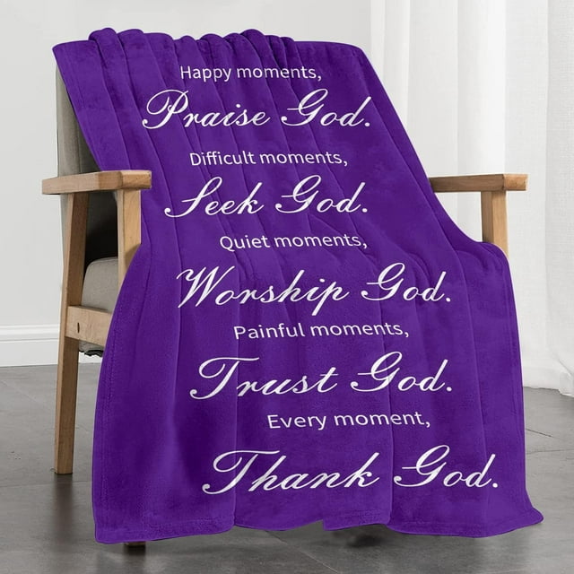 LHSHID Religious Gifts Healing Blanket Flannel Soft and Comfortable Anti static Bed Sofa Blanket 40x50in