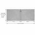 thumbnail image 6 of Manunclaims 1 Set Fireplace Screen Moisture-resistant Spark Proof Full Coverage Hearth Fireplace Curtain for Living Room, 6 of 8