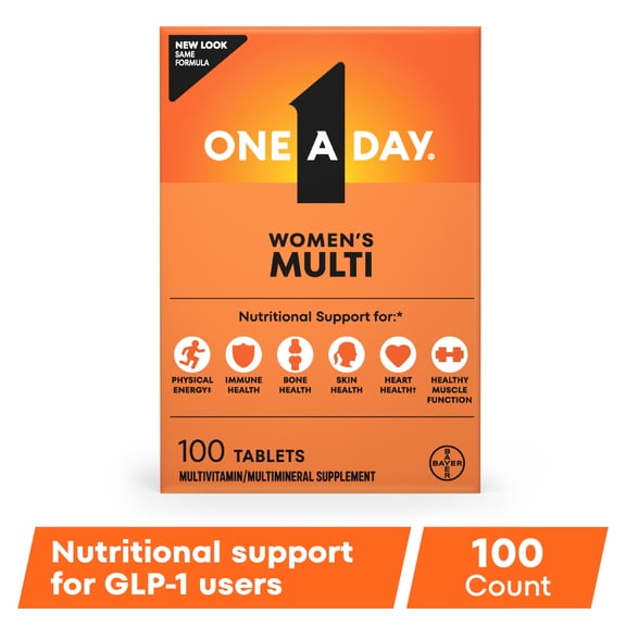 One A Day Women's Multivitamin Tablets, Multivitamins for Women, 100 Ct
