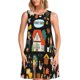 thumbnail image 1 of Fotbe Funny Farmers Vestido de Verano sin Mangas para Mujer – Vestido Midi Línea A, Estilo Camiseta Floral, Vestido Playero Casual y Fluido, 1 of 7