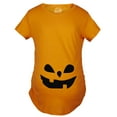 thumbnail image 2 of Maternity Teardrop Eyes Pumpkin Face Halloween Pregnancy Announcement T Shirt, 2 of 9