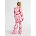 thumbnail image 3 of Joyspun Women's Long Sleeve Flannel Sleep Top and Pants Pajama Set, 2-Piece, Sizes XS-3X, 3 of 6