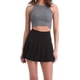 thumbnail image 4 of Falda corta de tenis plisada de cintura alta para mujer y niña, minifalda escolar con pantalones cortos con forro, 4 of 5