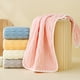 thumbnail image 1 of Toalla de baño de forro polar Toalla de secado rápido para adultos – Toalla de poliéster suave y absorbente para cara y cuerpo, ligera, 29,5" x 13,8", colores variados, 1 pack, 1 of 6