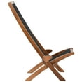 thumbnail image 4 of Irene Inevent Chair Foldable Leisure Chair Wooden Slanted Back Accent Chair Simple Indoor Outdoor Furniture, 4 of 10
