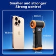 thumbnail image 4 of KuaiKoul Compressed Air Duster & Handheld Vacuum 2-in-1, 110,000 RPM Brushless Electric Air Blower with Smart LED Screen, 4-Speed Cordless Keyboard Cleaner for Car, PC, Electronics, Orange, 4 of 18