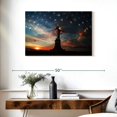 thumbnail image 3 of Elephant Stock American Flag Liberty Monument Wall Art - Horizontal Canvas Wall Art - Living Room Wall Decor - Places Canvas - Brown And Orange Decor - 36" x 24", 3 of 8