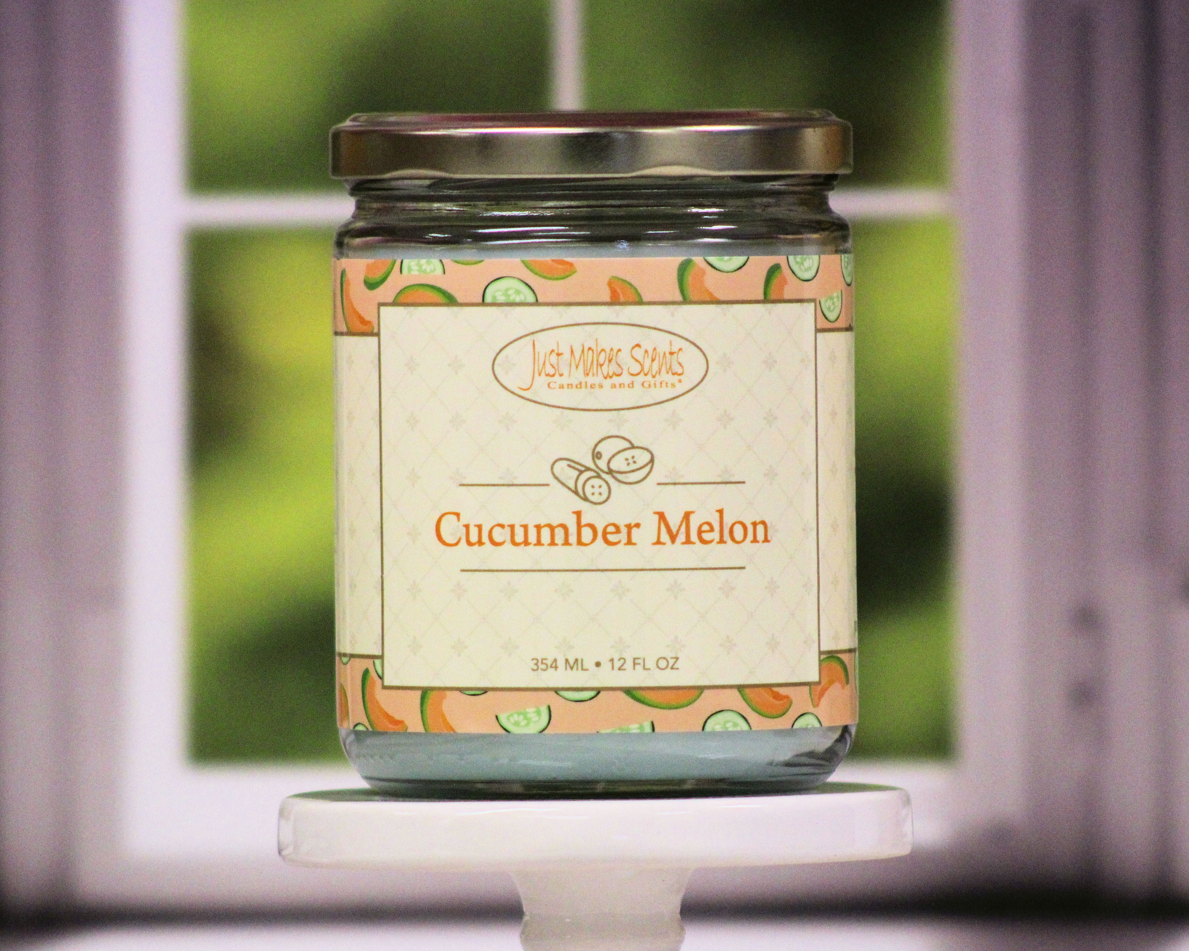 Cucumber Melon Scented Salsa Jar Candle -Just Makes Scents Candles & Gifts