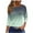 Army Green, variant on Giftesty Womens Tops and Blouses Women's Fashion Printed T-Shirt 3/4 Sleeves Blouse Round Neck Casual Tops
