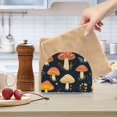 thumbnail image 2 of Yayeee Napkin Holder for Table Kitchen Paper Tissue Organization, Black Mushroom Pattern, 2 of 8